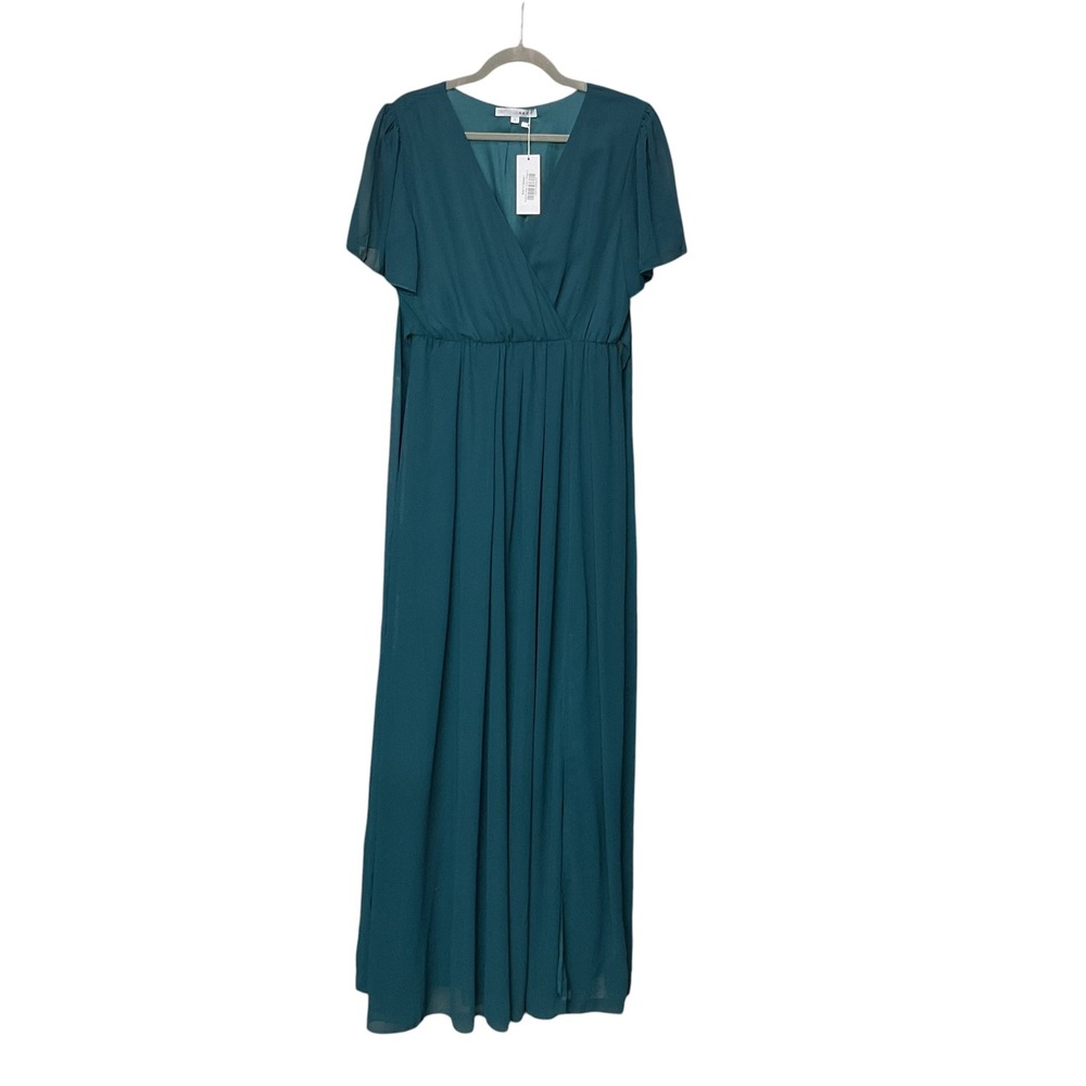 Baltic Born Vaughnie Surplice Neckline Empire Waist Maxi Dress Size Large NWT - Picture 6 of 10